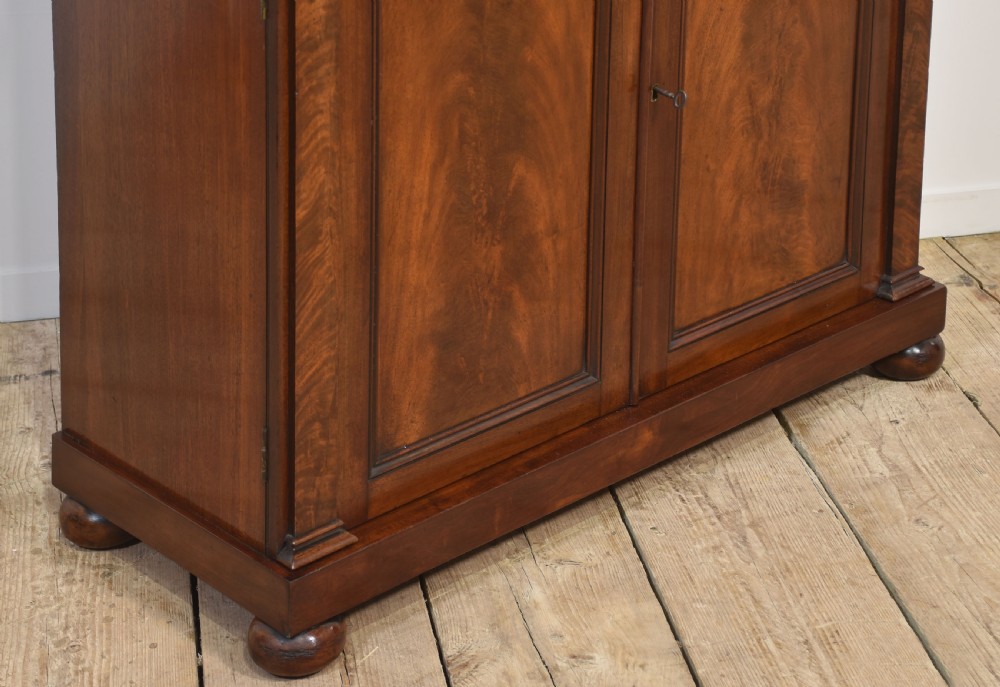 19th-century mahogany open bookcase View IX