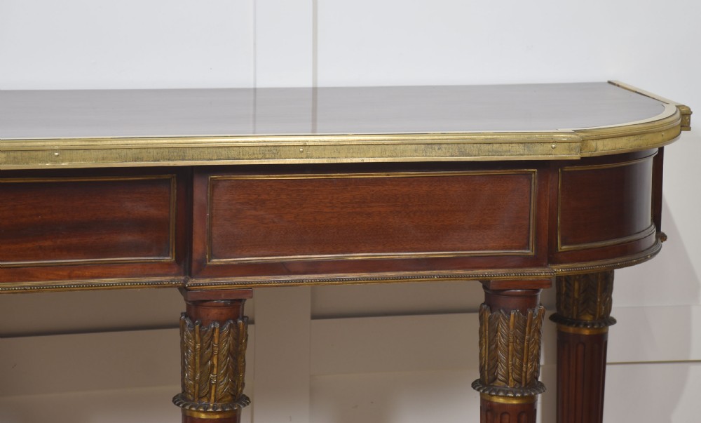 Mahogany Long Console Table,in the French Empire Revival Style View II