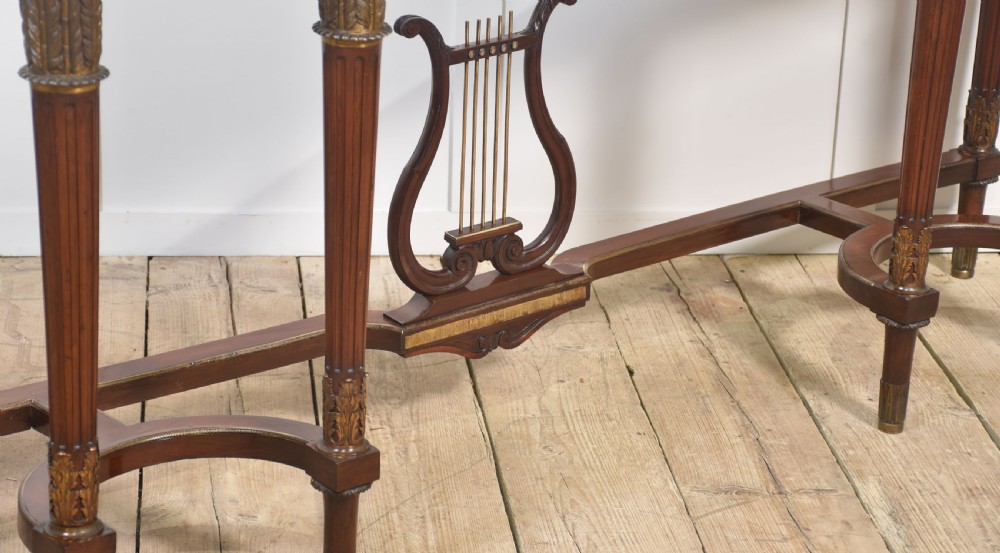 Mahogany Long Console Table,in the French Empire Revival Style View VII
