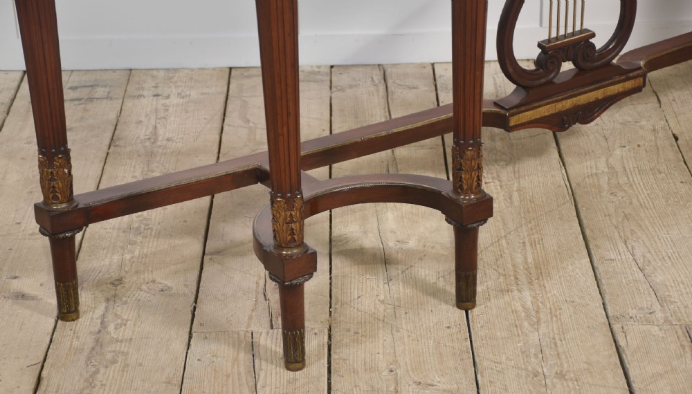 Mahogany Long Console Table,in the French Empire Revival Style View XI