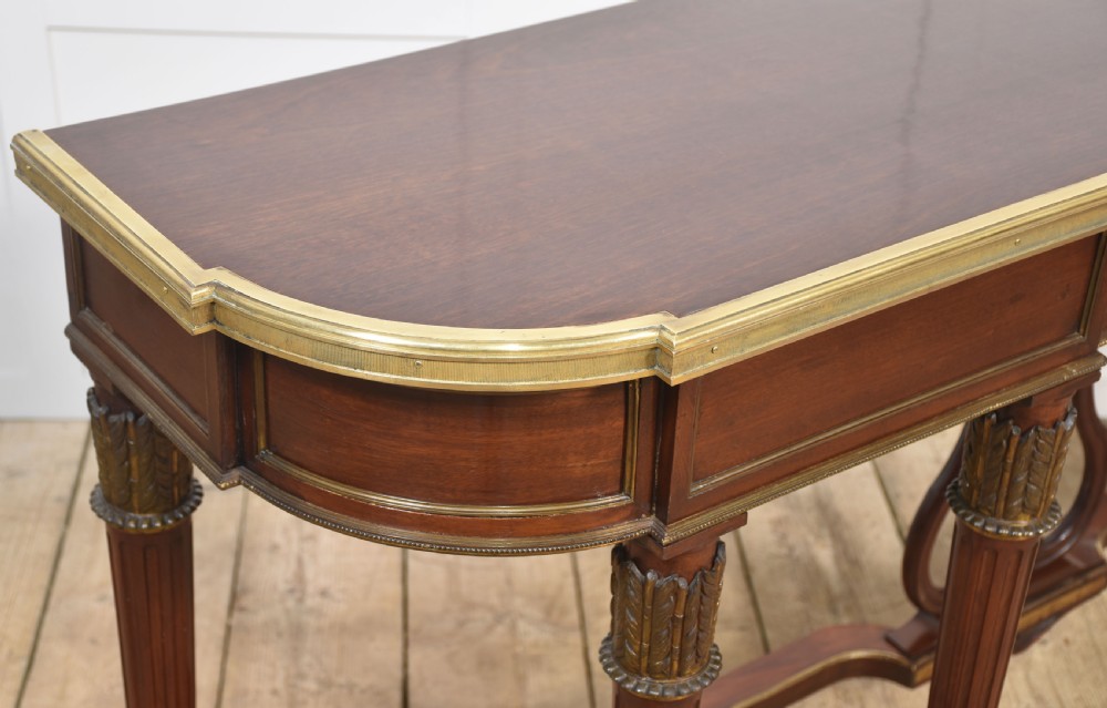 Mahogany Long Console Table,in the French Empire Revival Style View XIII
