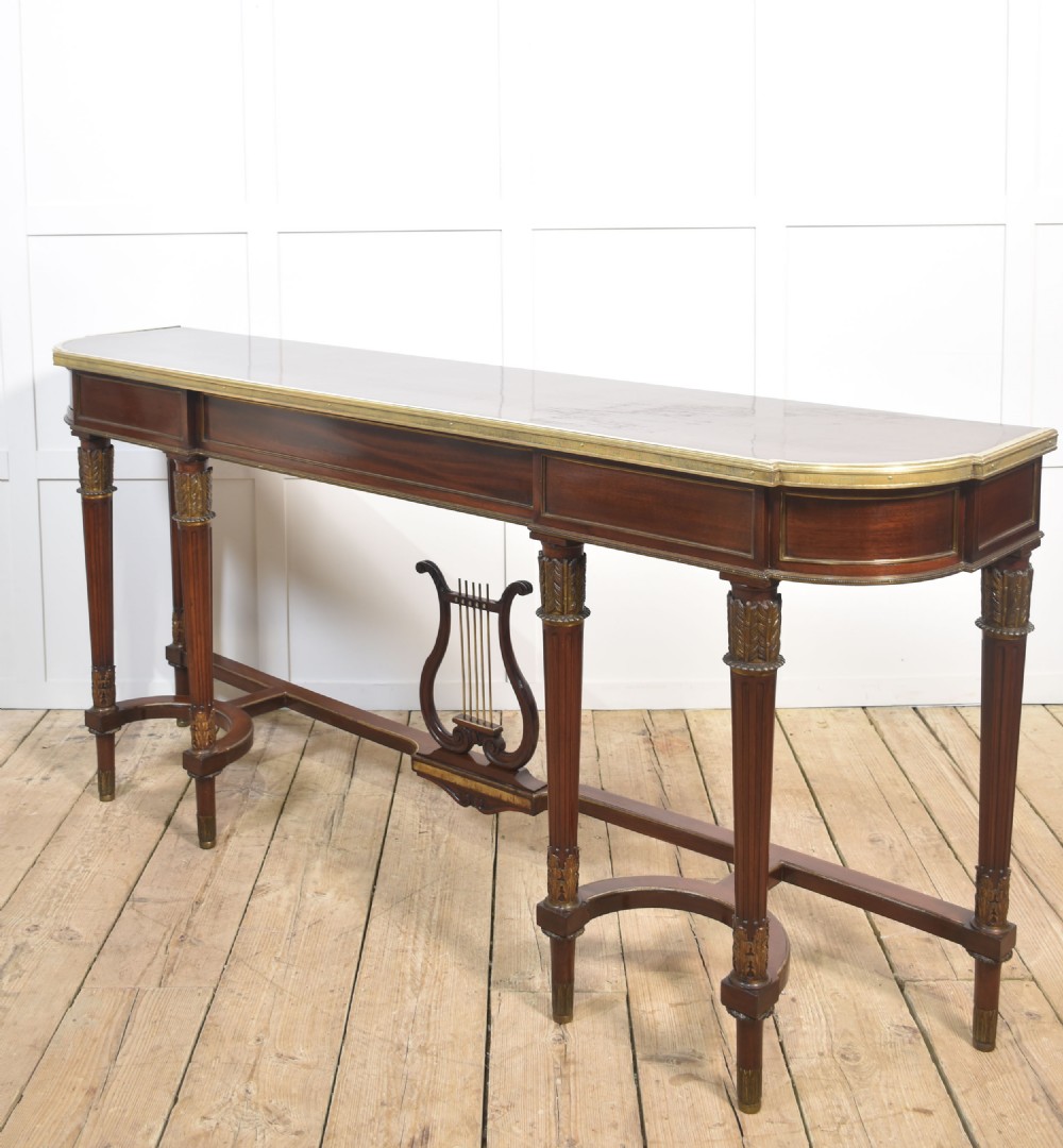 Mahogany Long Console Table,in the French Empire Revival Style View XVII