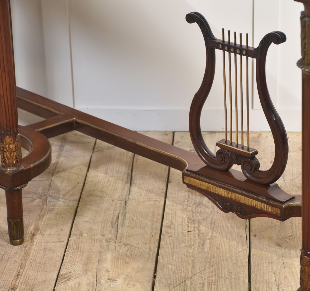 Mahogany Long Console Table,in the French Empire Revival Style View XVIII