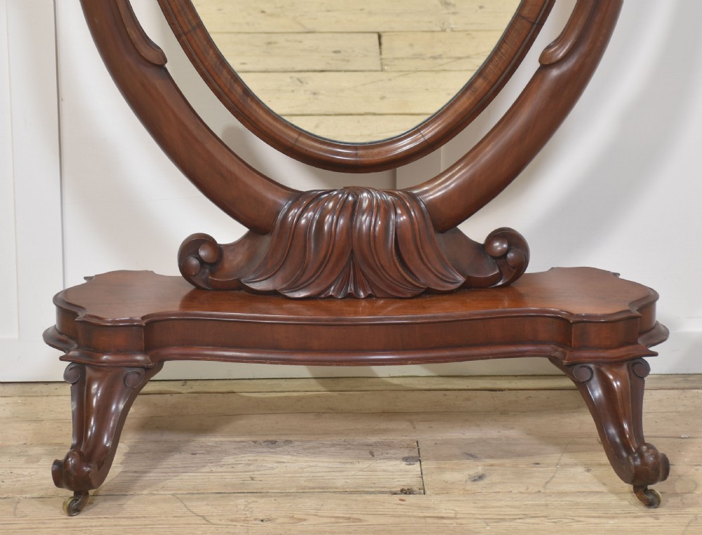 19th-century cheval mirror View VII