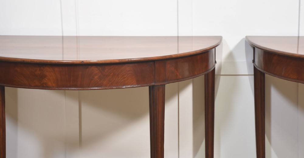 Pair of mahogany hall tables View III