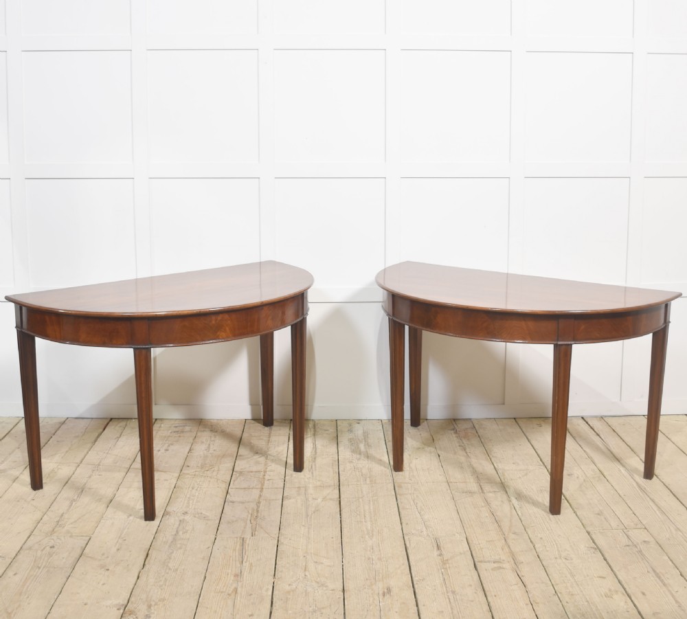 Pair of mahogany hall tables View VI