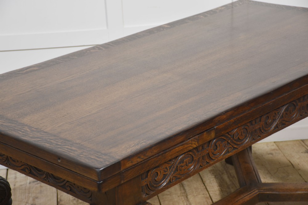 Oak Refectory Table View V