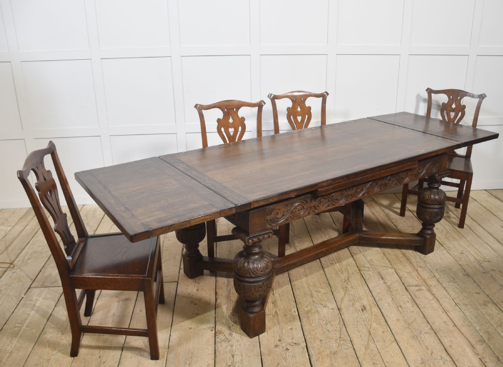Oak Refectory Table View X