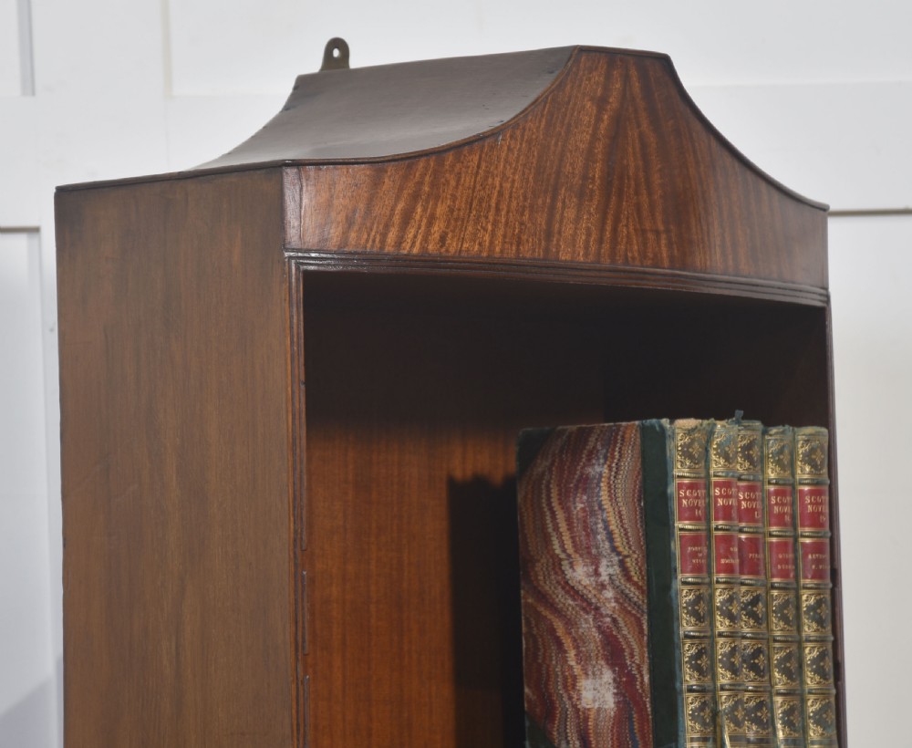 Mahogany open bookcase View V