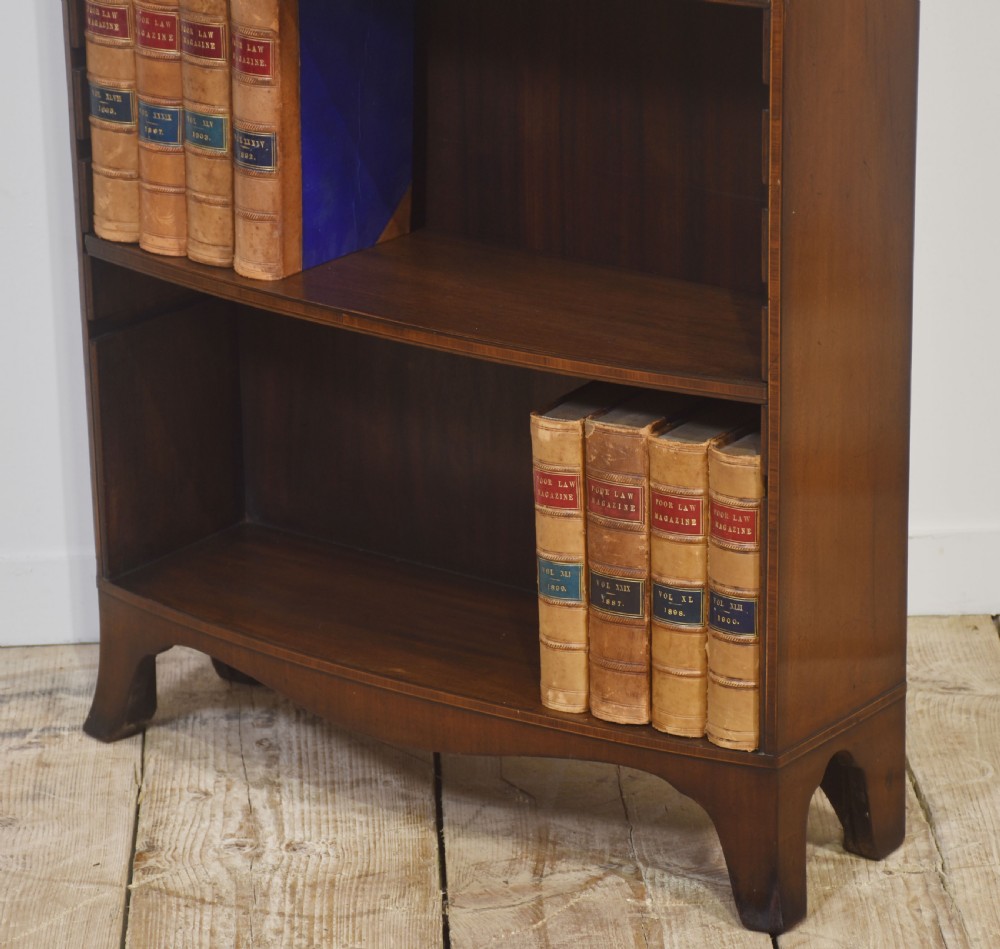 Mahogany inlaid open bookcase View VII