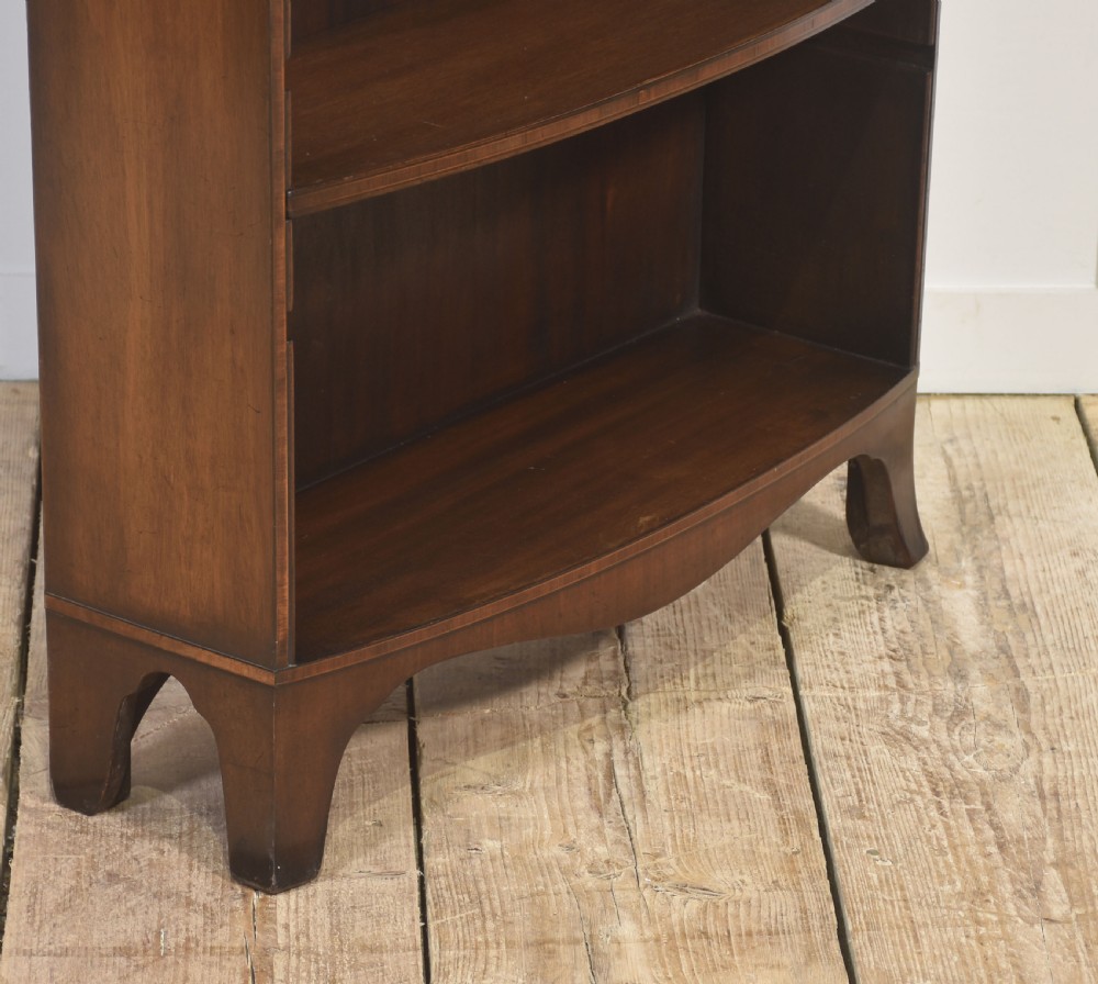 Mahogany inlaid open bookcase View XI