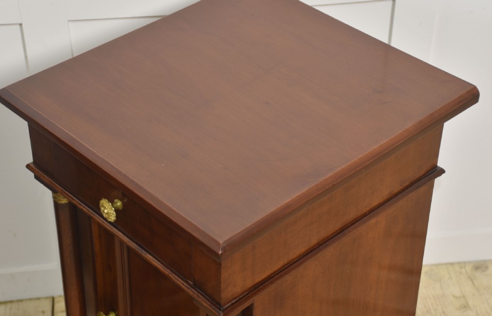 Pair of Empire Style Mahogany Bedside Cabinets View X
