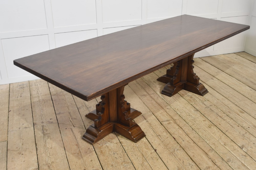 Gothic Revival Refectory Dining Table