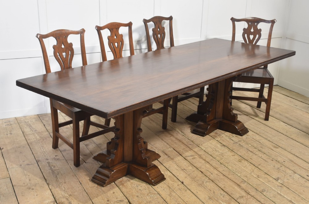 Gothic Revival Refectory Dining Table View II