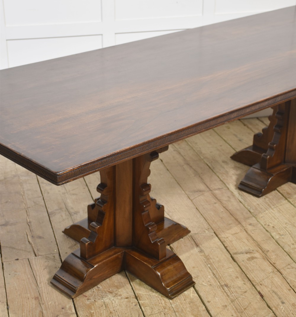 Gothic Revival Refectory Dining Table View V