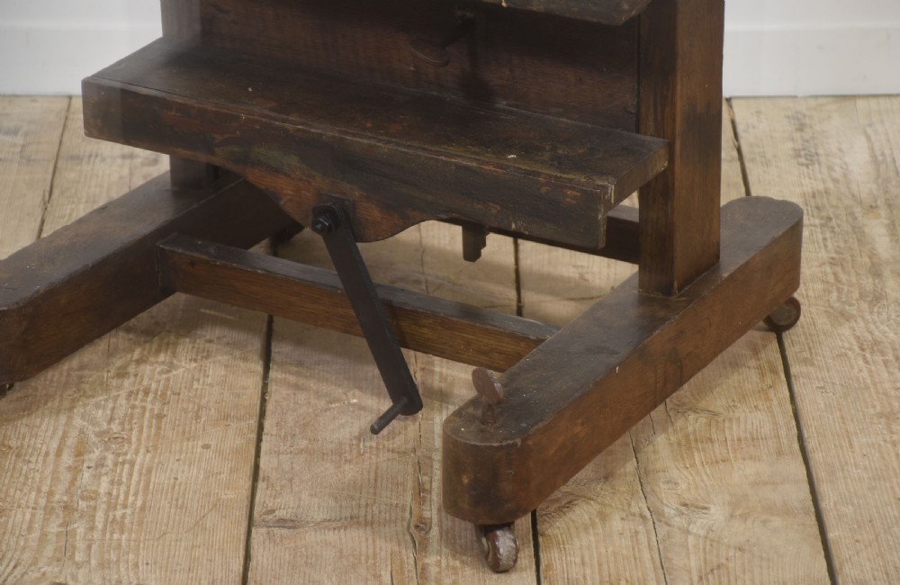 Fully Adjustable Oak Artist’s Easel View V