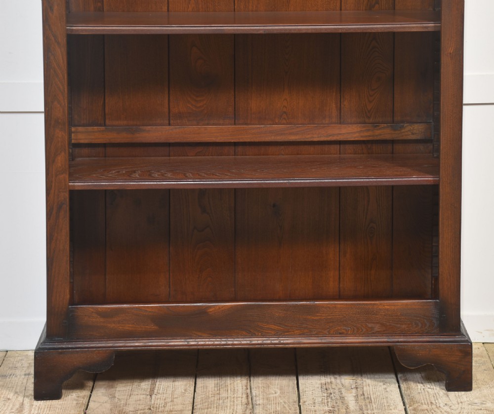 Solid Oak Open Bookcase View III