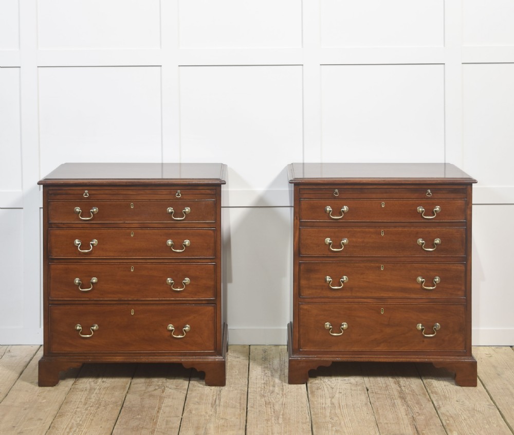 Pair of Mahogany Bachelor’s Chests
