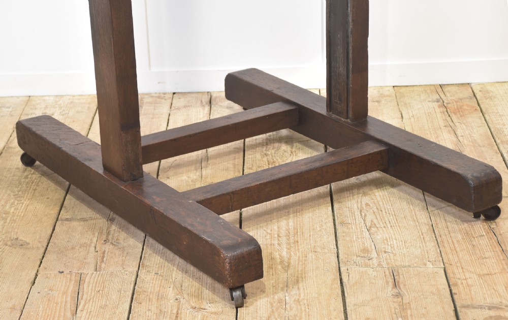 Monumental Fully Adjustable Oak Artist’s Studio Easel View XVII