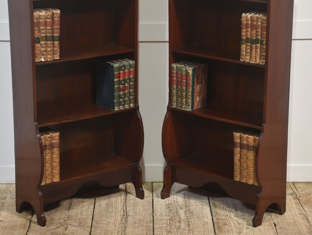 Pair of Mahogany Open Bookcases View III
