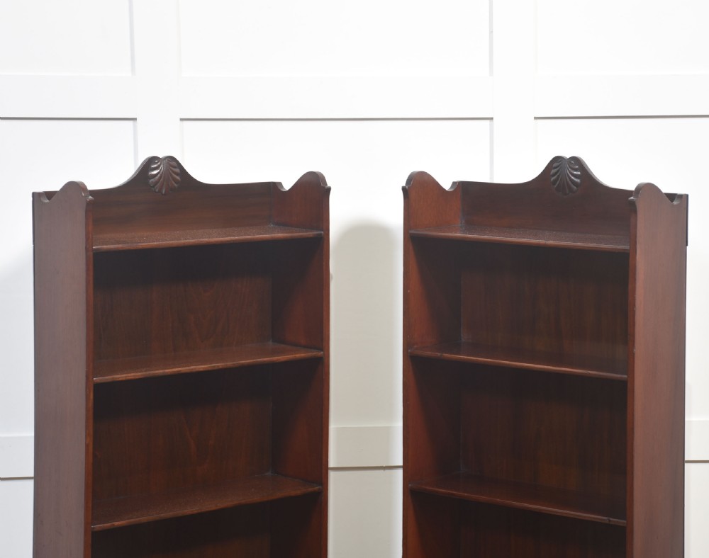 Pair of Mahogany Open Bookcases View VIII