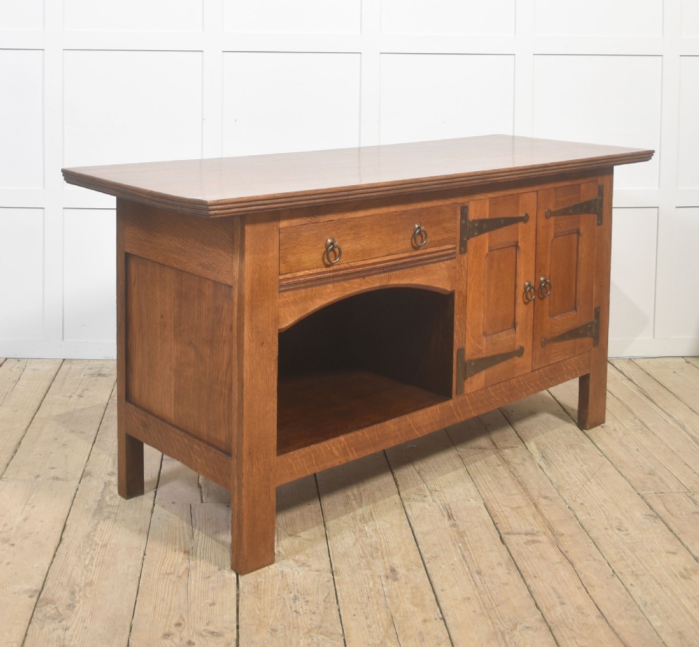 Arts and Crafts Solid Oak Sideboard View II