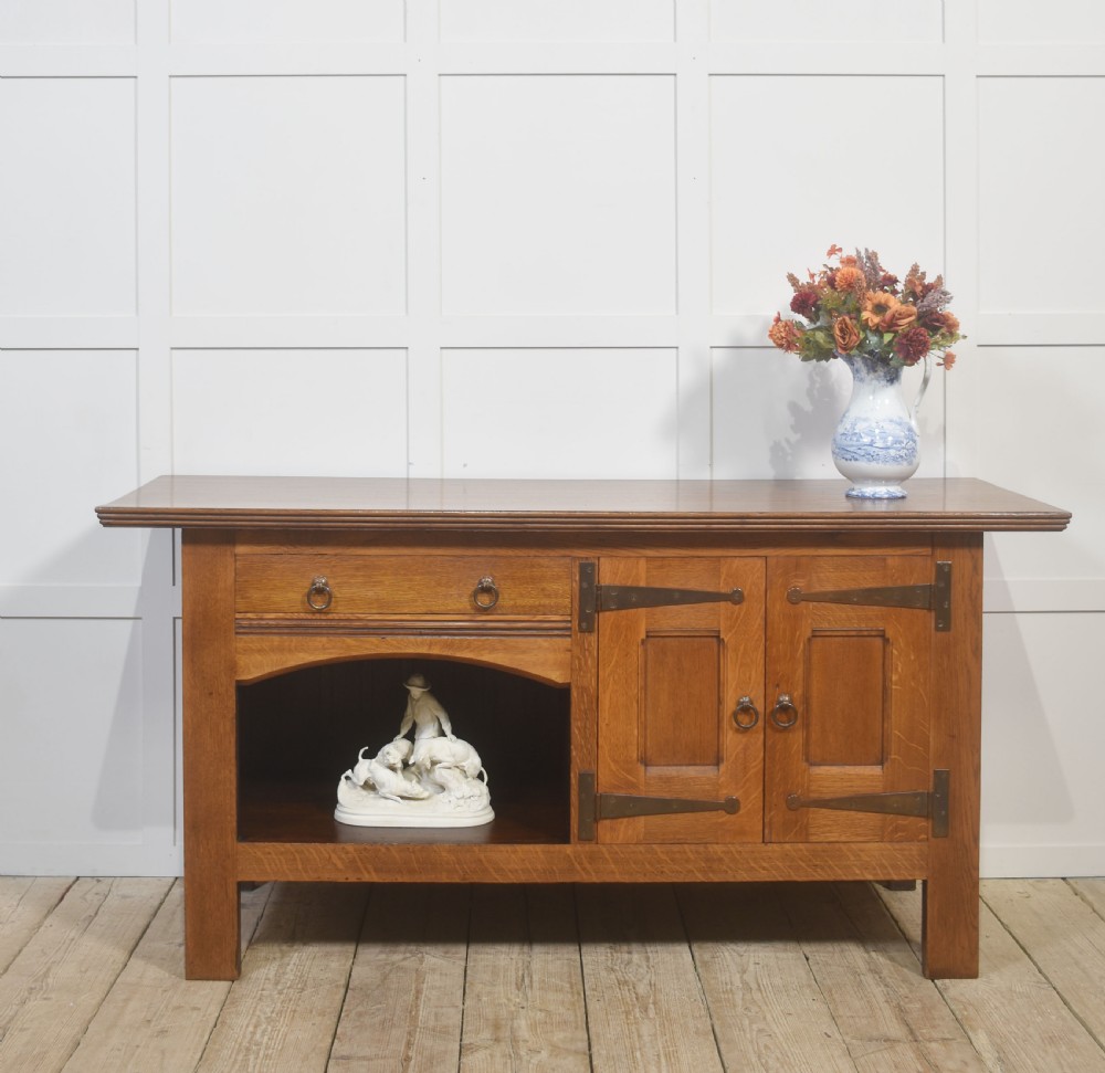 Arts and Crafts Solid Oak Sideboard View V