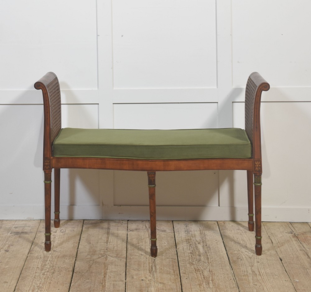 Satinwood Painted stool