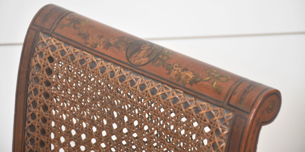 Satinwood Painted stool View III