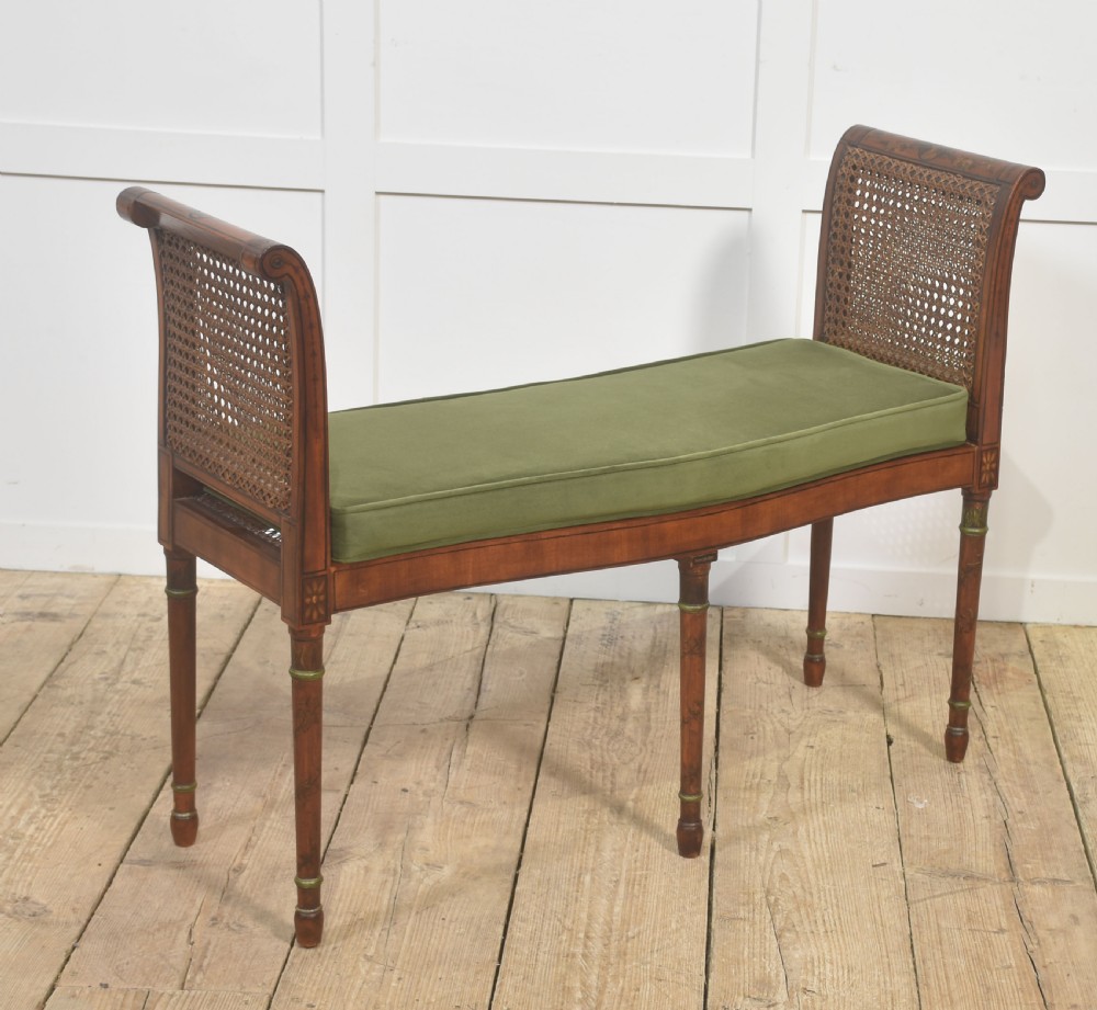 Satinwood Painted stool View VI