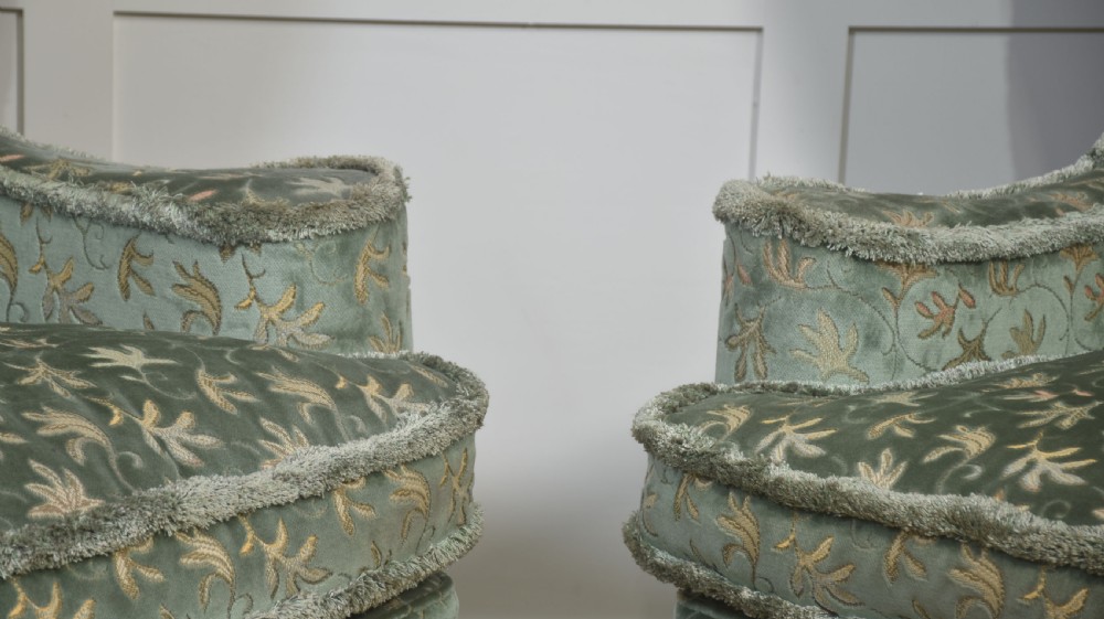 Pair of Early 20th-Century Wingback Armchairs View V
