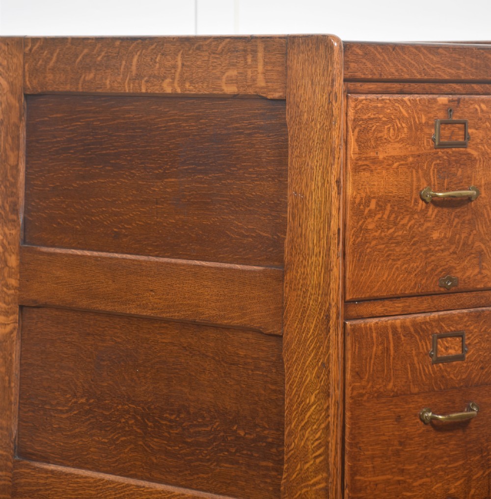 Antique Oak Filing Cabinet View II