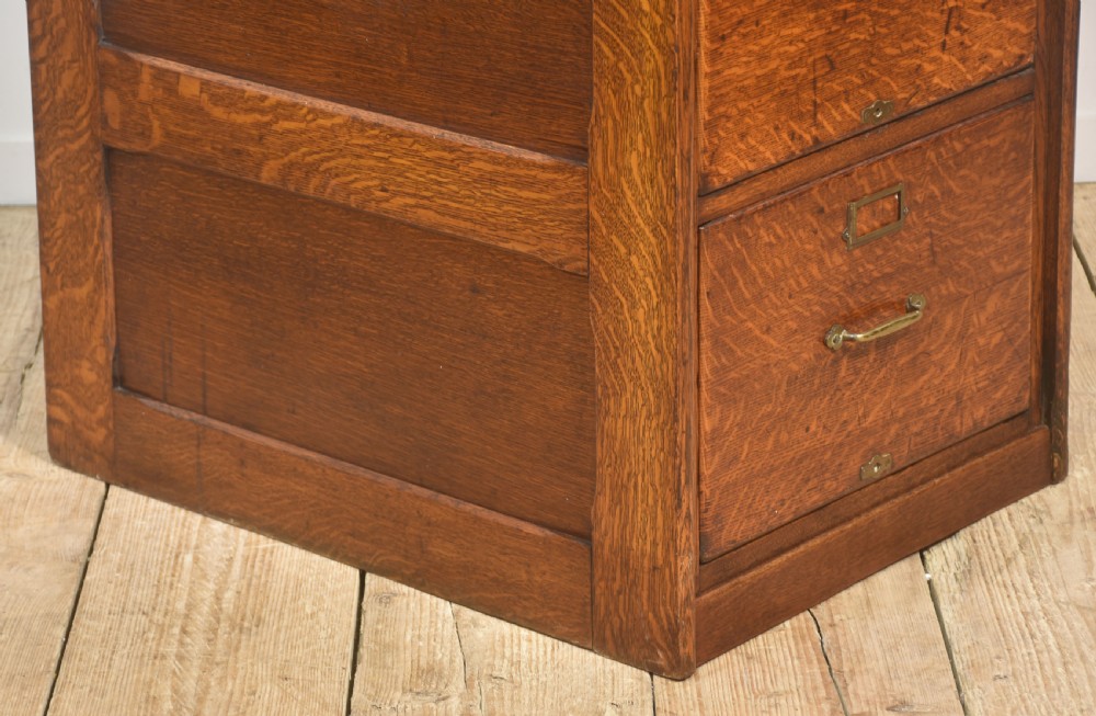 Antique Oak Filing Cabinet View III