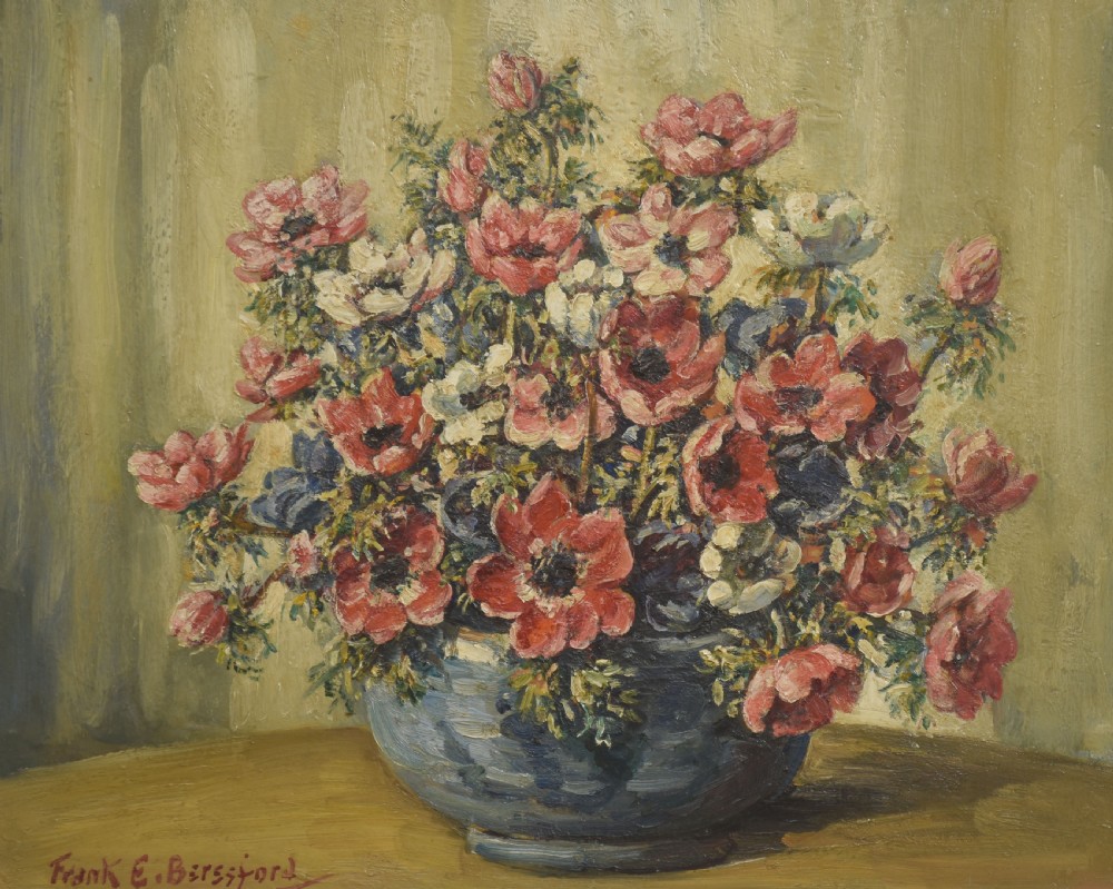 Oil on canvas Still Life of Flower View II