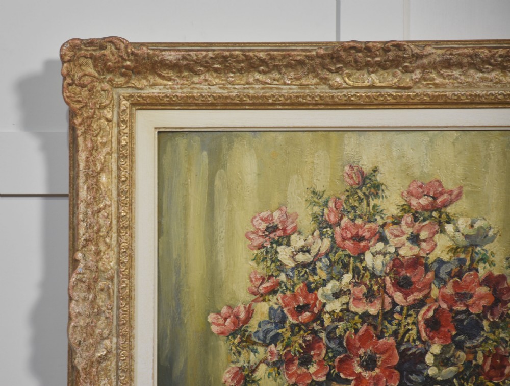 Oil on canvas Still Life of Flower View IV