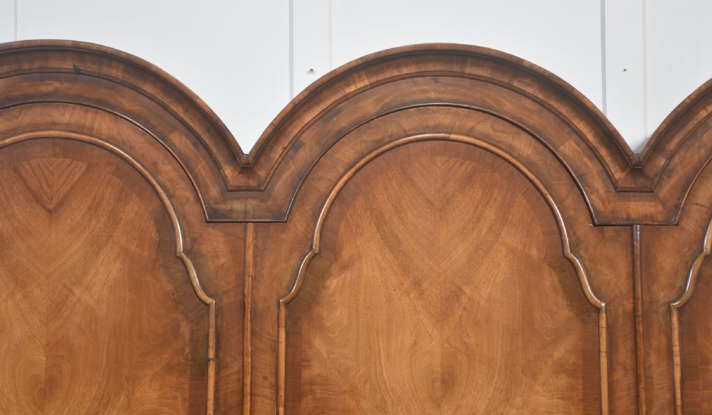 Queen Anne–Style Walnut Triple Wardrobe View II