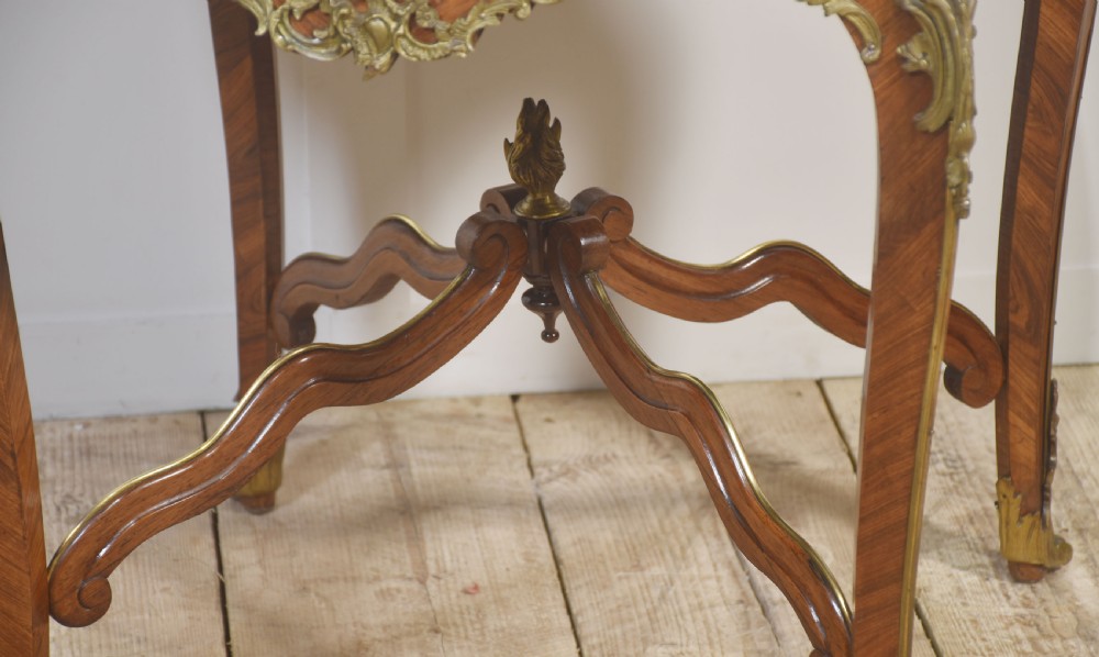 Louis XV style ormolu and parquetry circular centre table View VIII