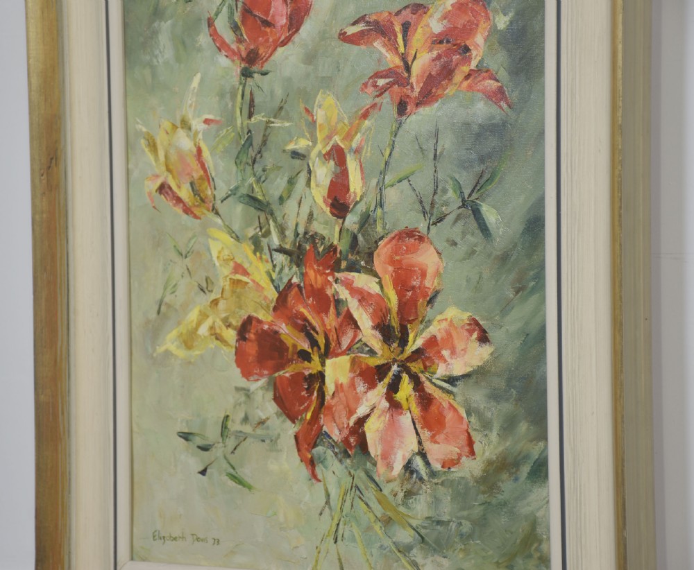 Oil on Canvas Floral Still Life View VI