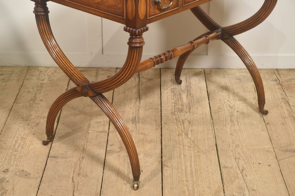 Regency-Style Rosewood Inlaid Games Table View IV