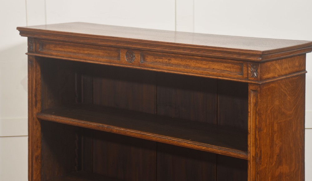 Late 19th Century Solid Oak Open Bookcase View VIII