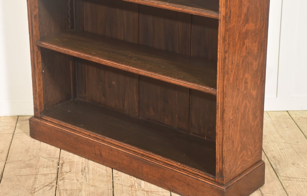Late 19th Century Solid Oak Open Bookcase View IX