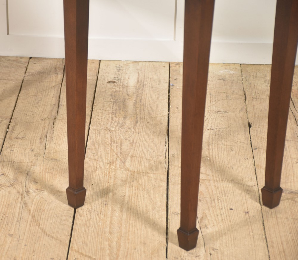 Mahogany Breakfront Three-Drawer Side Table View X