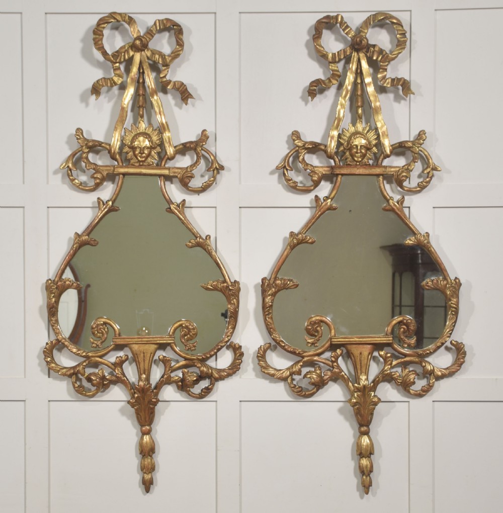 Pair of 19th Century Giltwood Rococo Revival Wall Mirrors