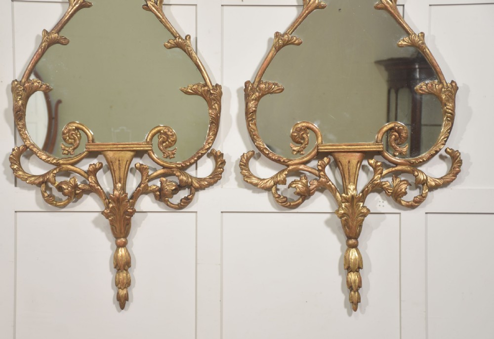 Pair of 19th Century Giltwood Rococo Revival Wall Mirrors View VII
