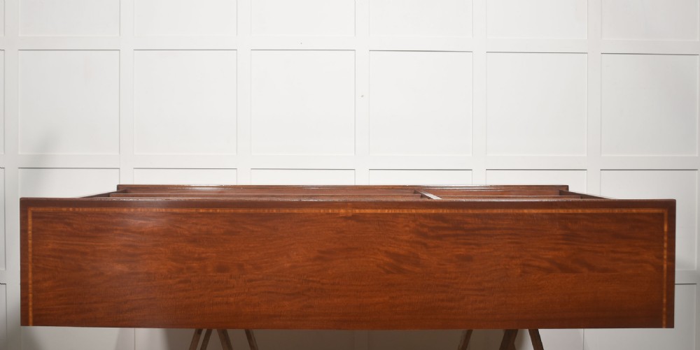 Late 19th Century Inlaid Mahogany Open Bookcase View IX
