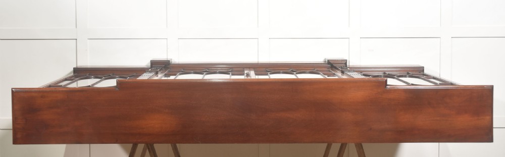 Georgian Style Mahogany Breakfront Glazed Bookcase View XXII