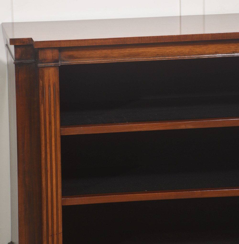 Pair of Low Mahogany Open Bookcases View XI