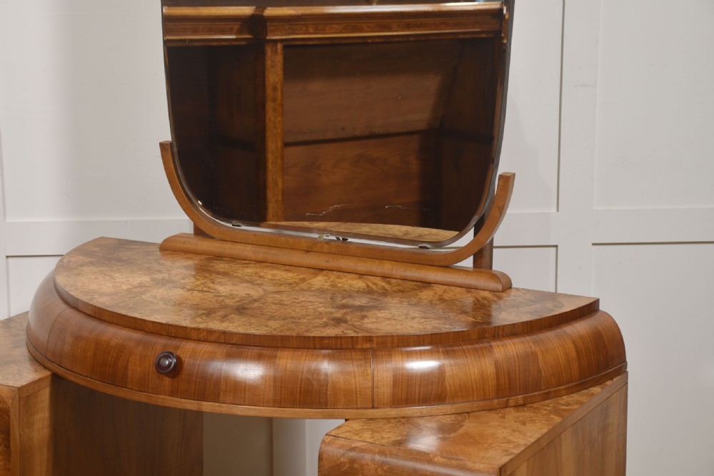 Art Deco Burr Walnut Dressing Table View IX