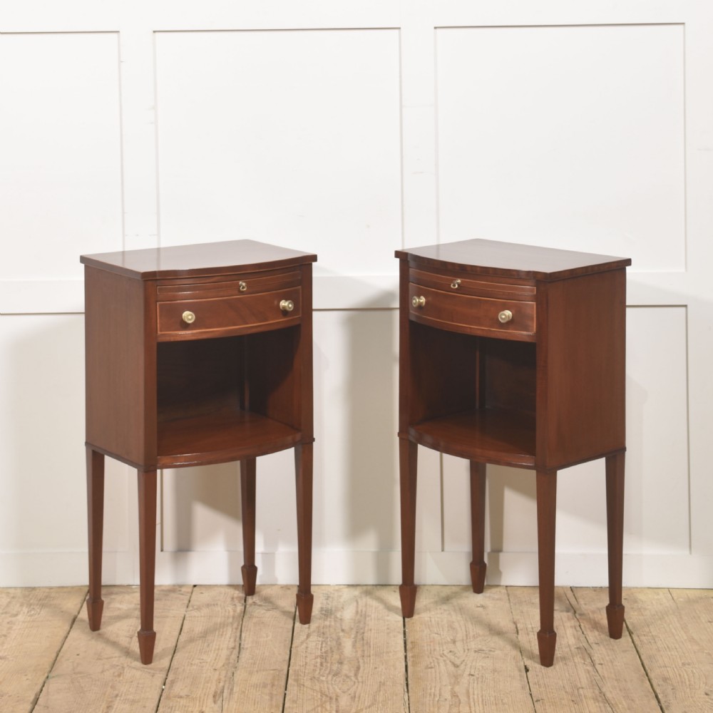 Pair of Mahogany Bedside Cabinets View II