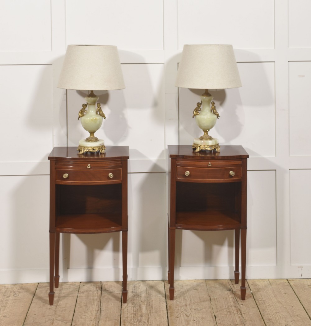 Pair of Mahogany Bedside Cabinets View X